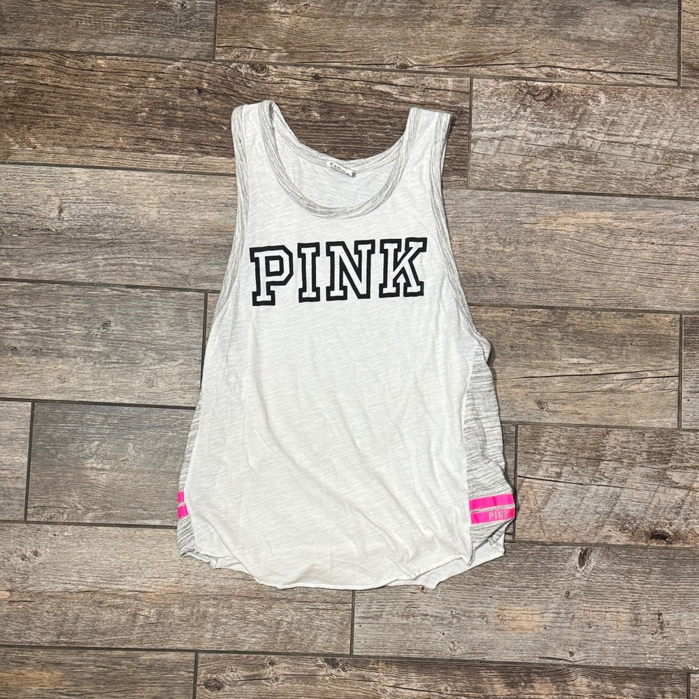 PINK Victoria's Secret Women's White Tank Top
